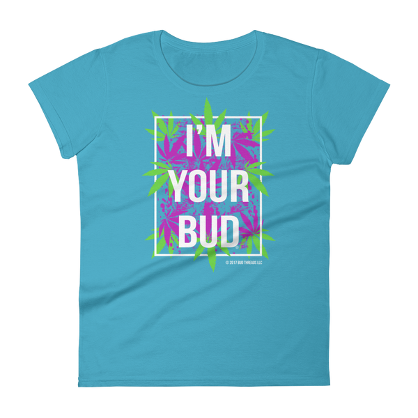 I'm Your Bud-Leaves Purple Reverse Women's short sleeve t-shirt