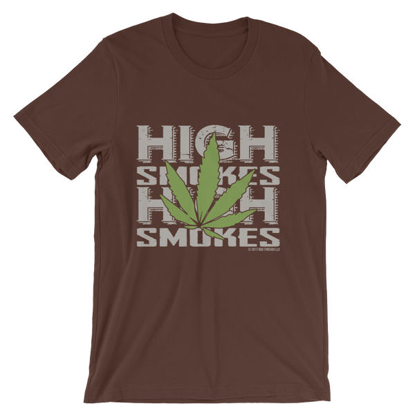 High Smokes Leaf-Short-Sleeve Unisex T-Shirt