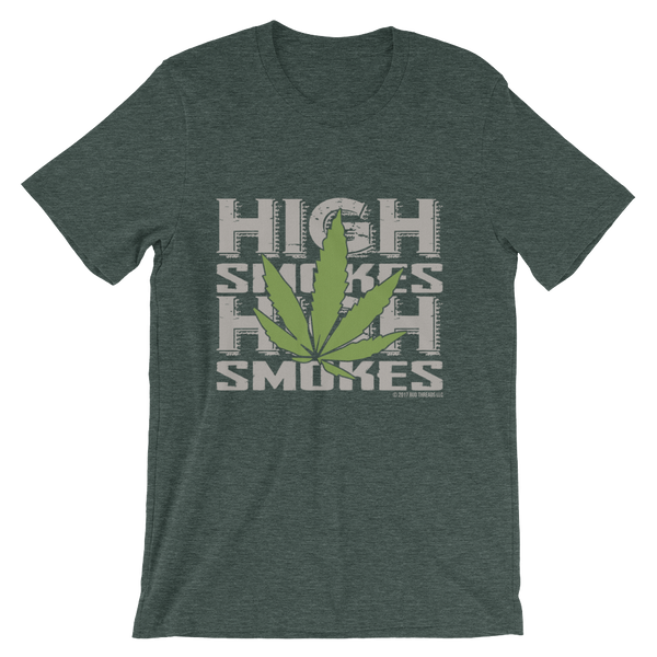 High Smokes Leaf-Short-Sleeve Unisex T-Shirt