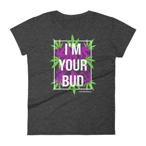 I'm Your Bud-Leaves Purple Reverse Women's short sleeve t-shirt