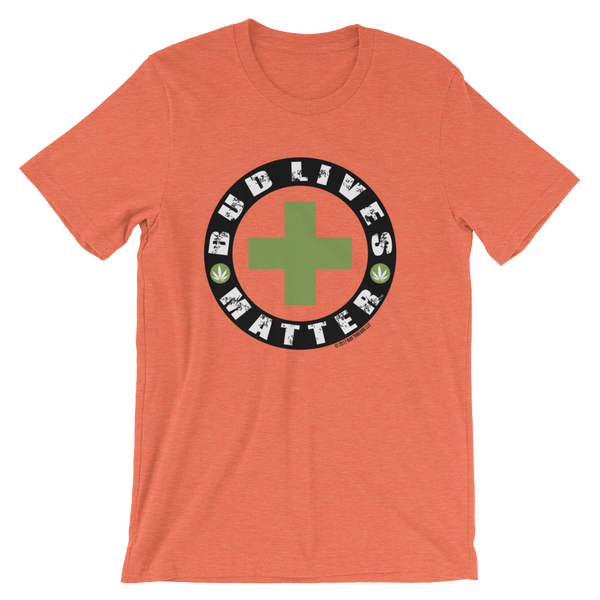 Bud Lives Matter-Circle Green Cross Short-Sleeve Unisex T-Shirt