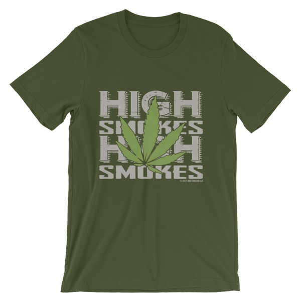 High Smokes Leaf-Short-Sleeve Unisex T-Shirt