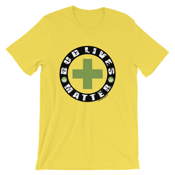 Bud Lives Matter-Circle Green Cross Short-Sleeve Unisex T-Shirt
