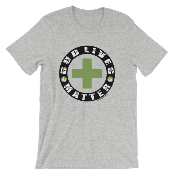 Bud Lives Matter-Circle Green Cross Short-Sleeve Unisex T-Shirt