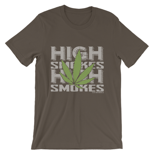 High Smokes Leaf-Short-Sleeve Unisex T-Shirt