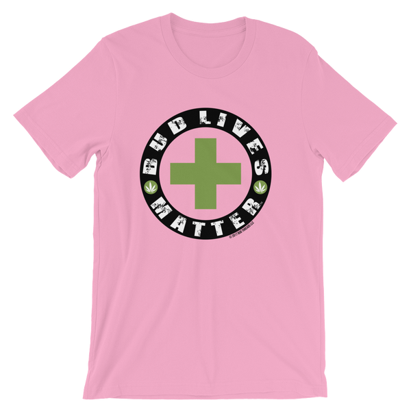 Bud Lives Matter-Circle Green Cross Short-Sleeve Unisex T-Shirt
