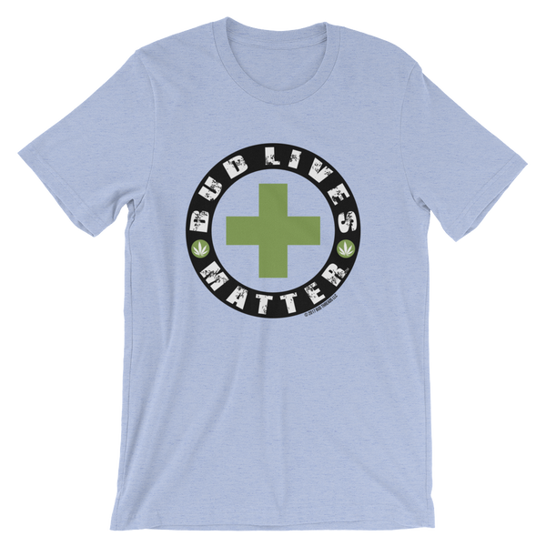 Bud Lives Matter-Circle Green Cross Short-Sleeve Unisex T-Shirt