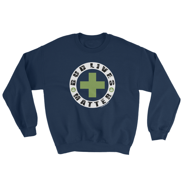 Bud Lives Matter-Circle Green Cross Sweatshirt