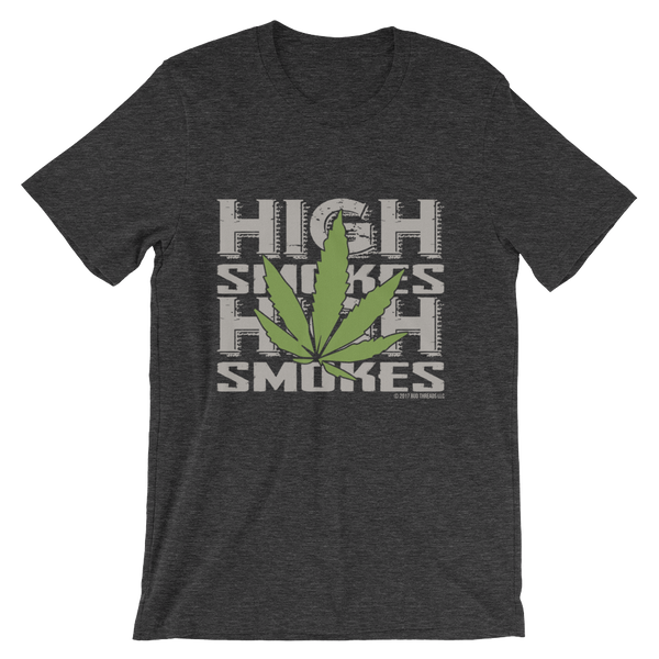 High Smokes Leaf-Short-Sleeve Unisex T-Shirt
