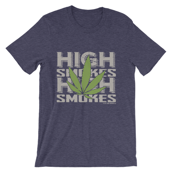 High Smokes Leaf-Short-Sleeve Unisex T-Shirt