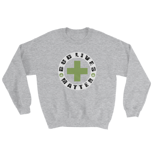 Bud Lives Matter-Circle Green Cross Sweatshirt
