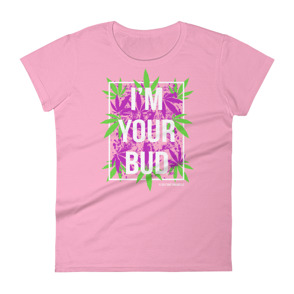 I'm Your Bud-Leaves Purple Reverse Women's short sleeve t-shirt