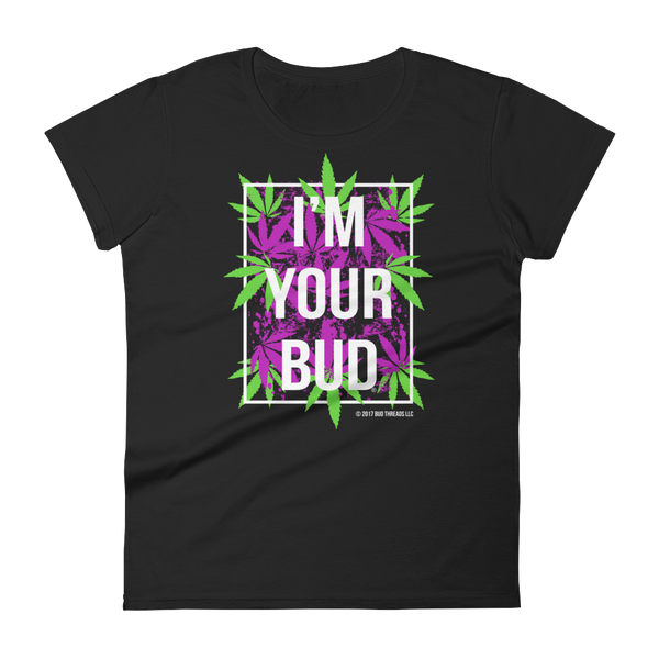 I'm Your Bud-Leaves Purple Reverse Women's short sleeve t-shirt