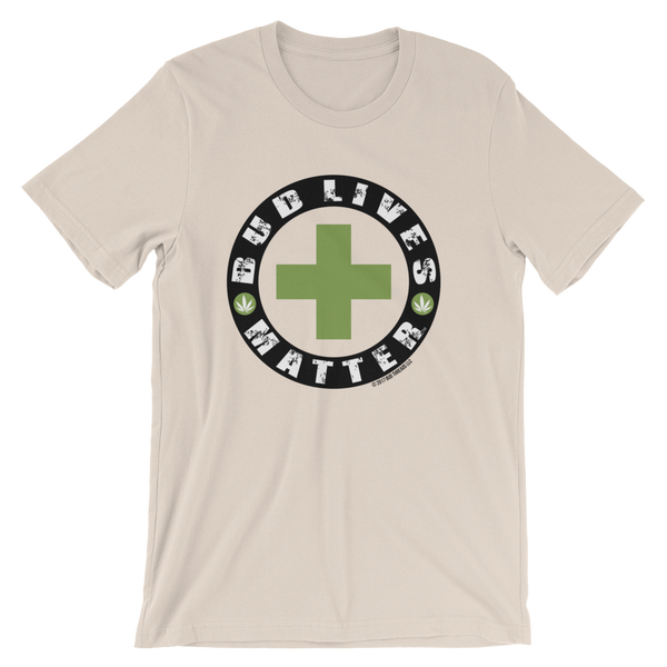 Bud Lives Matter-Circle Green Cross Short-Sleeve Unisex T-Shirt
