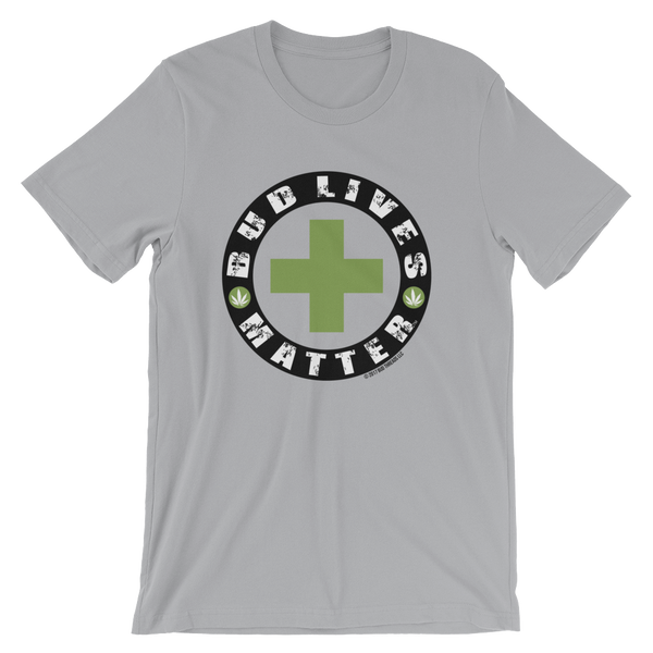 Bud Lives Matter-Circle Green Cross Short-Sleeve Unisex T-Shirt