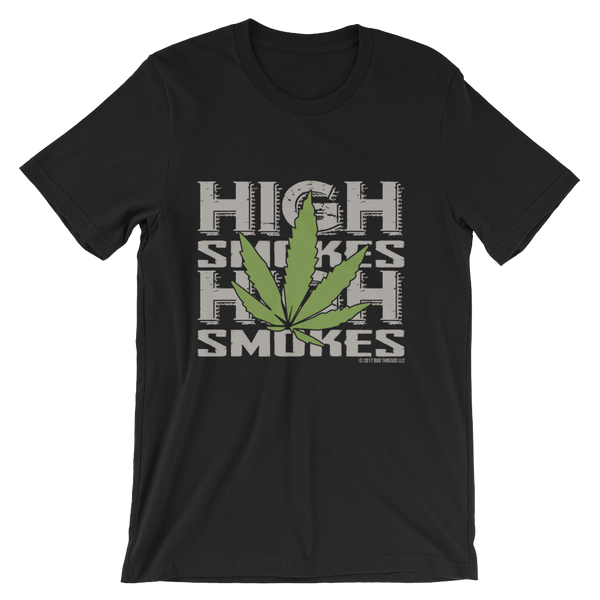 High Smokes Leaf-Short-Sleeve Unisex T-Shirt