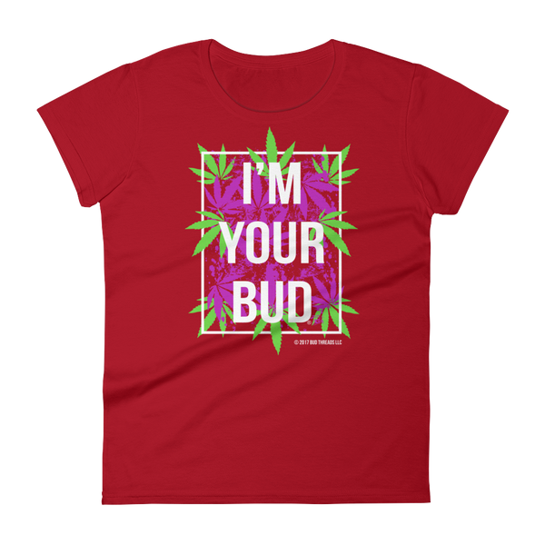 I'm Your Bud-Leaves Purple Reverse Women's short sleeve t-shirt