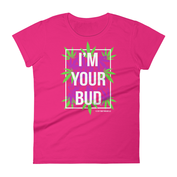 I'm Your Bud-Leaves Purple Reverse Women's short sleeve t-shirt