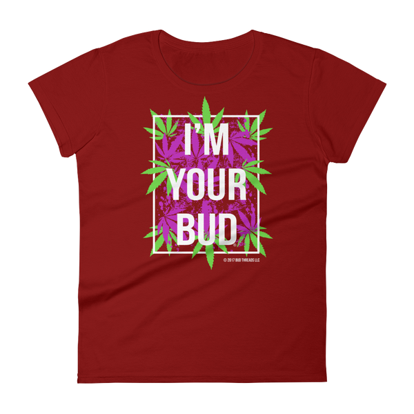 I'm Your Bud-Leaves Purple Reverse Women's short sleeve t-shirt
