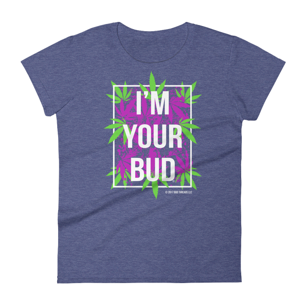 I'm Your Bud-Leaves Purple Reverse Women's short sleeve t-shirt