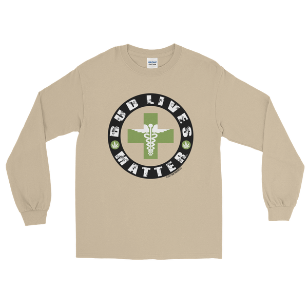 Bud Lives Matter-Circle Green Med Cross Long Sleeve T-Shirt