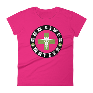 Bud Lives Matter-Circle Green Med Cross Women's short sleeve t-shirt