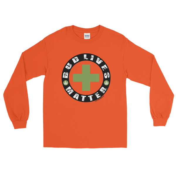 Bud Lives Matter-Circle Green Cross Long Sleeve T-Shirt