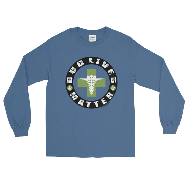 Bud Lives Matter-Circle Green Med Cross Long Sleeve T-Shirt