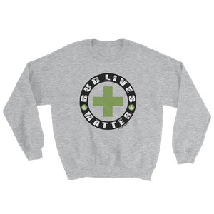 Bud Lives Matter-Circle Green Cross Sweatshirt