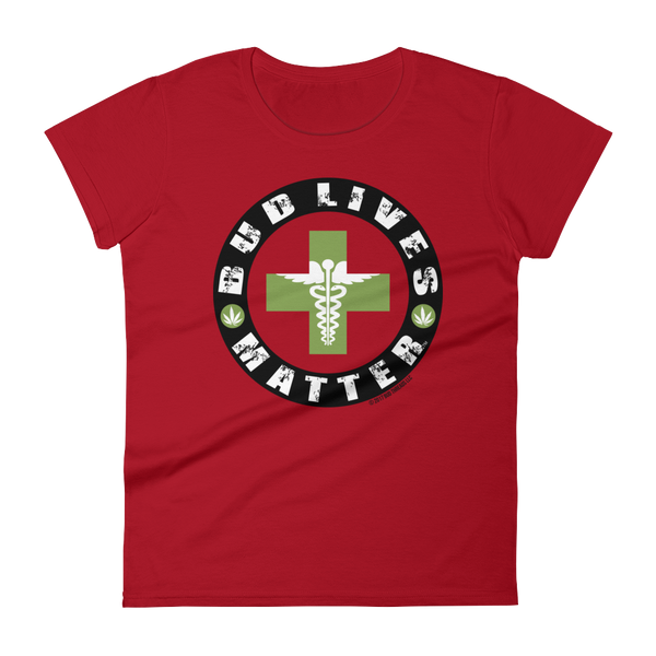 Bud Lives Matter-Circle Green Med Cross Women's short sleeve t-shirt