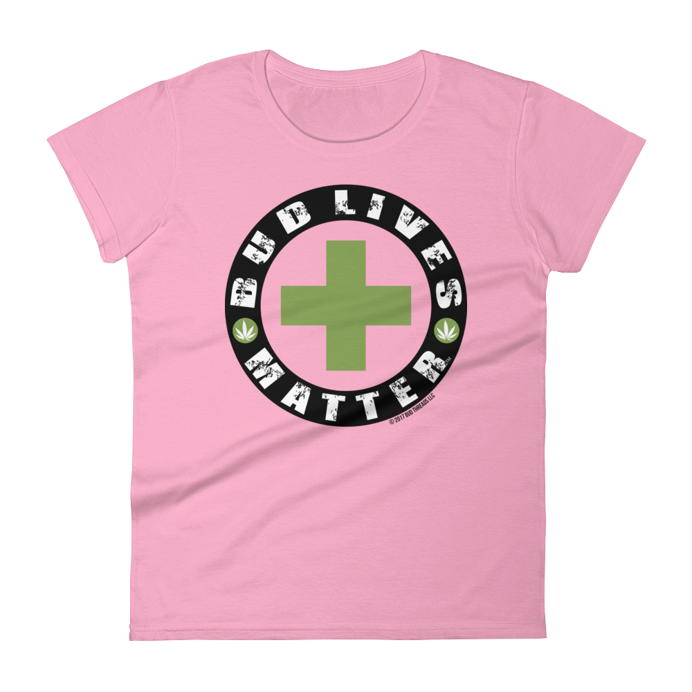 Bud Lives Matter-Circle Green Cross Women's short sleeve t-shirt