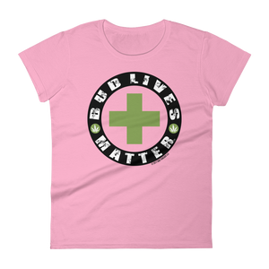 Bud Lives Matter-Circle Green Cross Women's short sleeve t-shirt